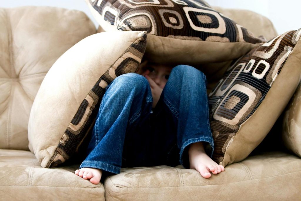 Stop sofa cushions from sliding feet pushing