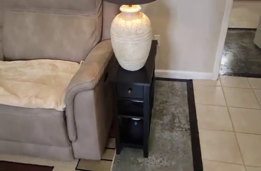 Can a side table be higher than a sofa 